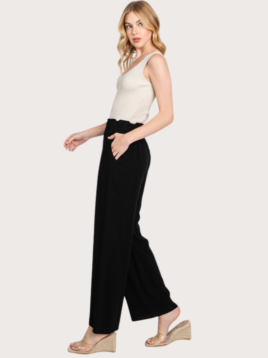 Linen Wide Leg Pants