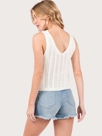 Crochet Sweater Tank Top