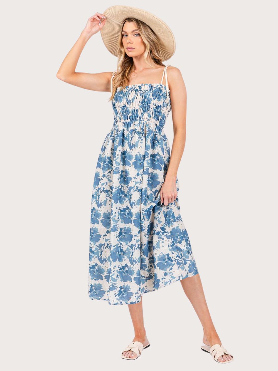 Floral Print Midi Sundress