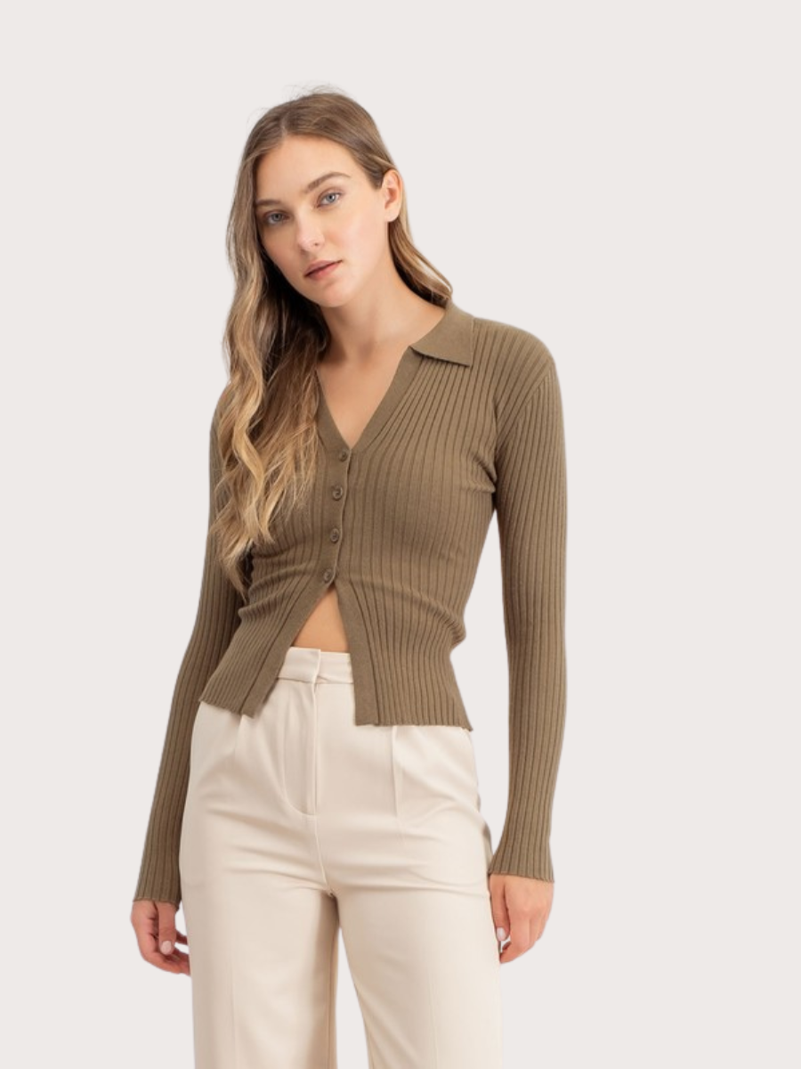 Collared Sweater Top