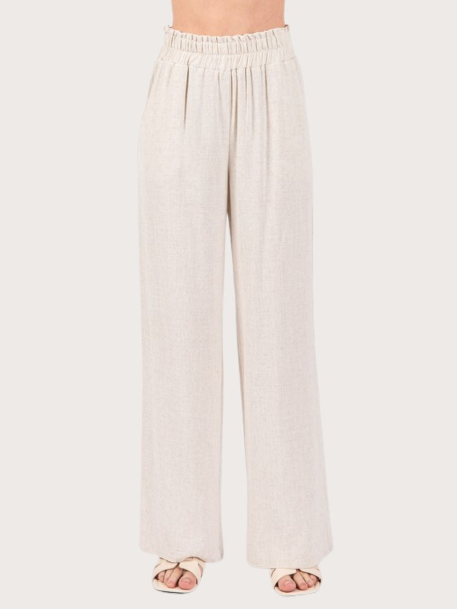 Linen Wide Leg Pants