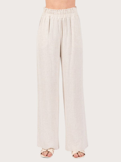 Linen Wide Leg Pants