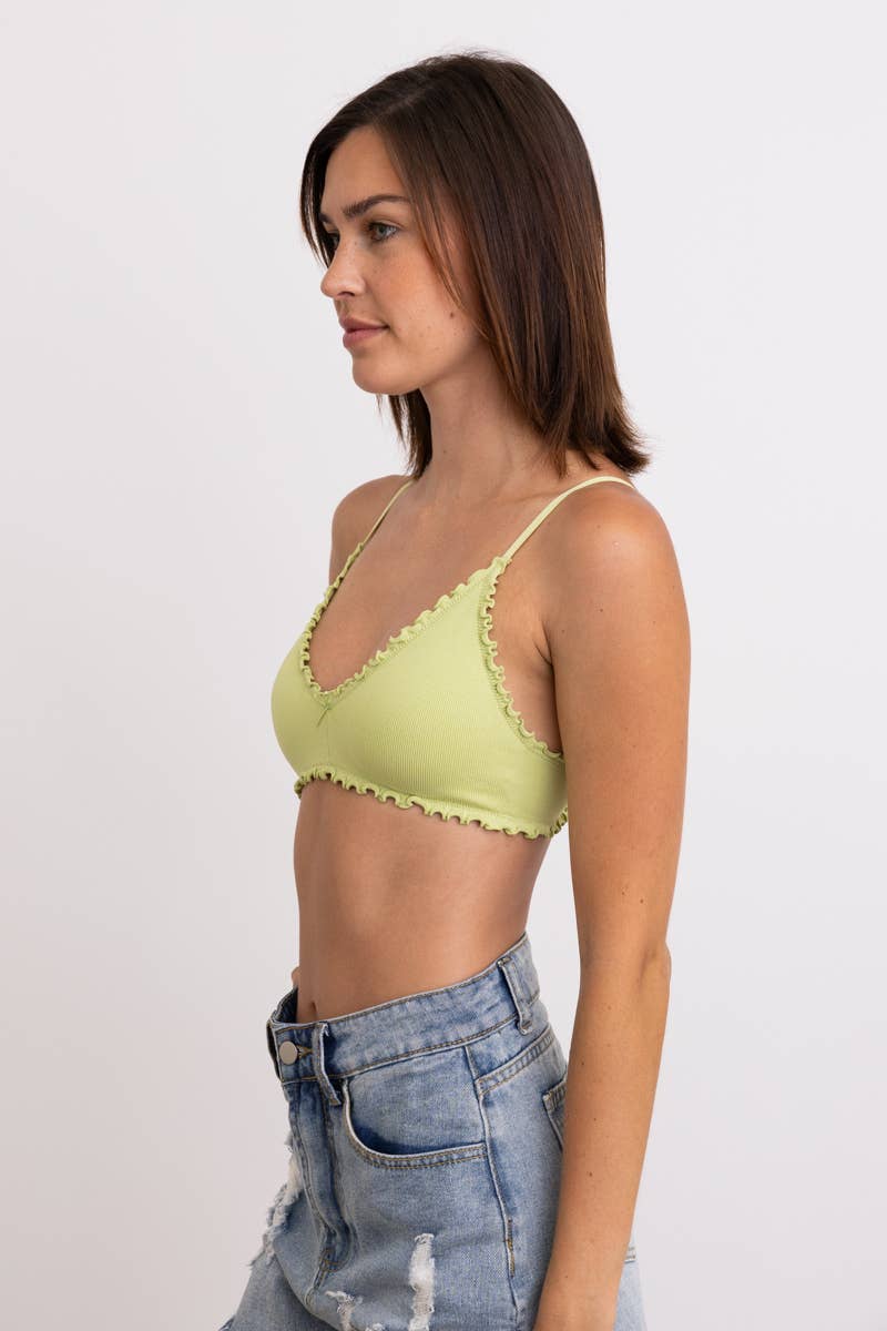 Seamless Lettuce Edge Bralette