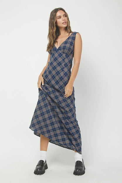 Plaid Maxi Dress