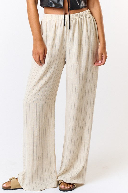 Lenore Linen Wide Leg Pants