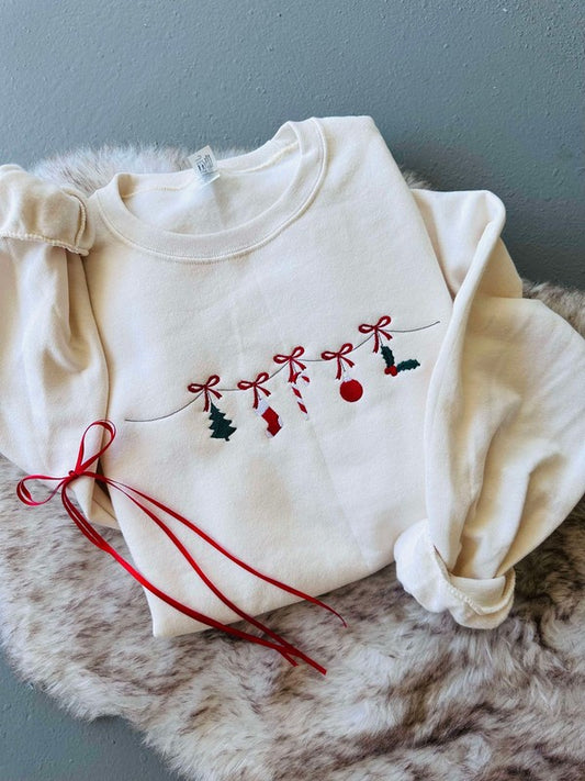 Garland Embroidered Sweatshirt