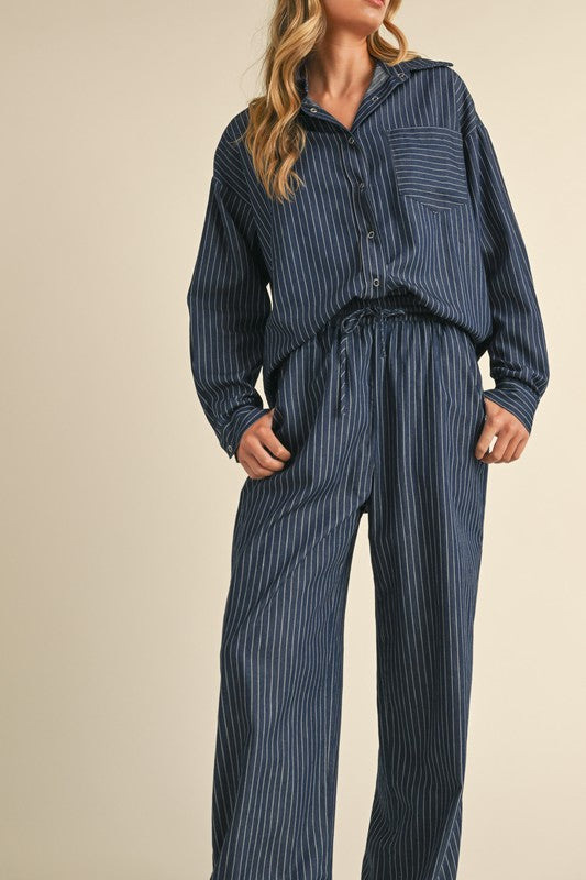 Striped Wide Pants