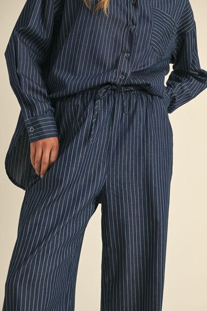 Striped Wide Pants