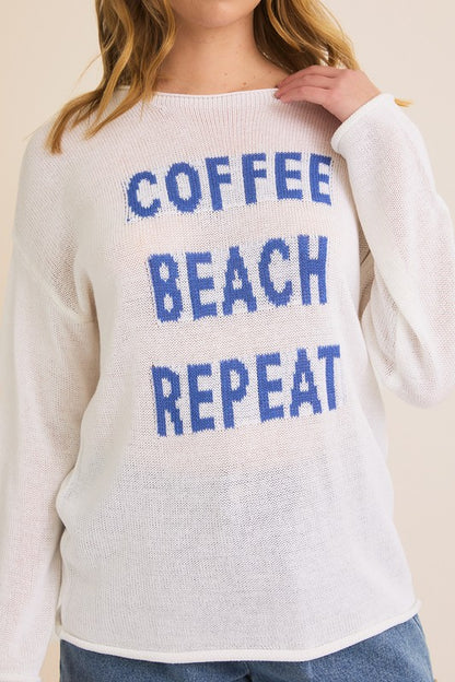 Coffee, Beach, Repeat