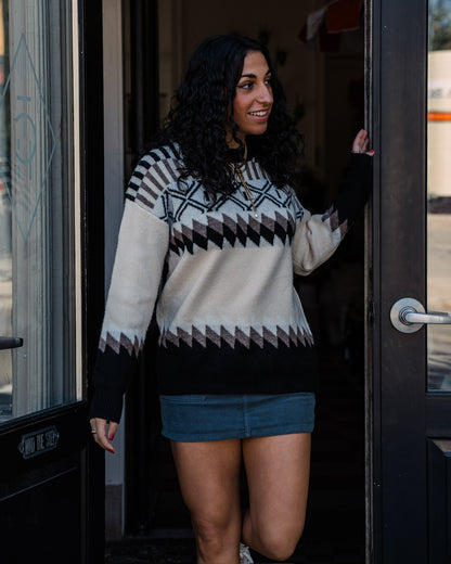 Geo Print Sweater