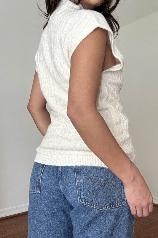 Jacquard Knit Top