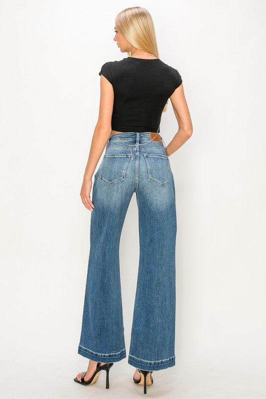 High Rise Relaxed Flare Jeans