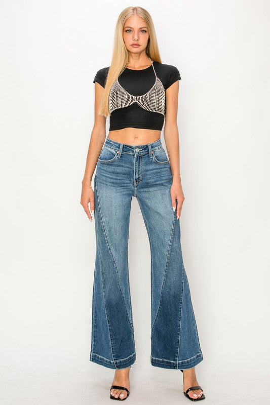 High Rise Relaxed Flare Jeans