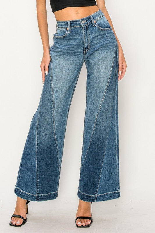 High Rise Relaxed Flare Jeans