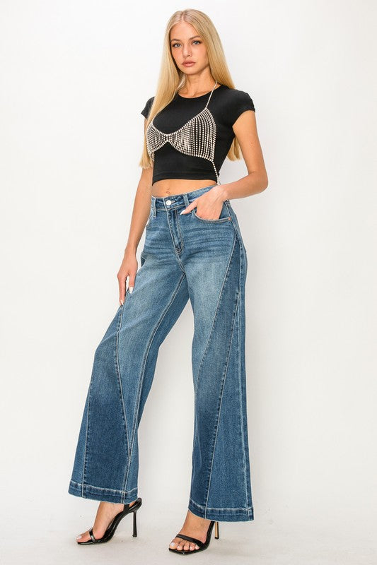 High Rise Relaxed Flare Jeans