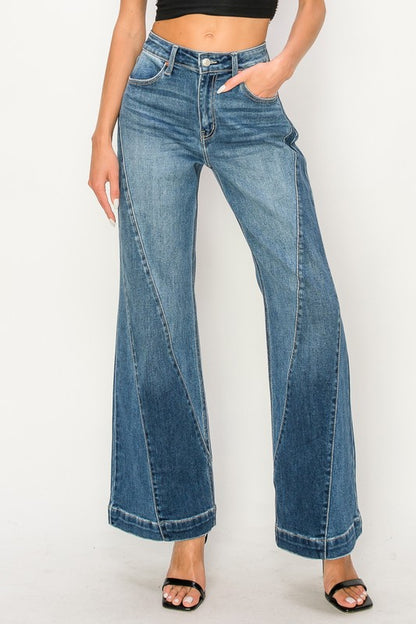 High Rise Relaxed Flare Jeans