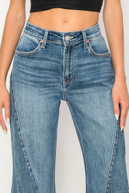 High Rise Relaxed Flare Jeans