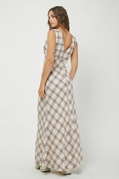 Plaid Maxi Dress