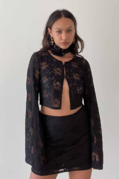 Sheer Lace Skirt - Basic Bee