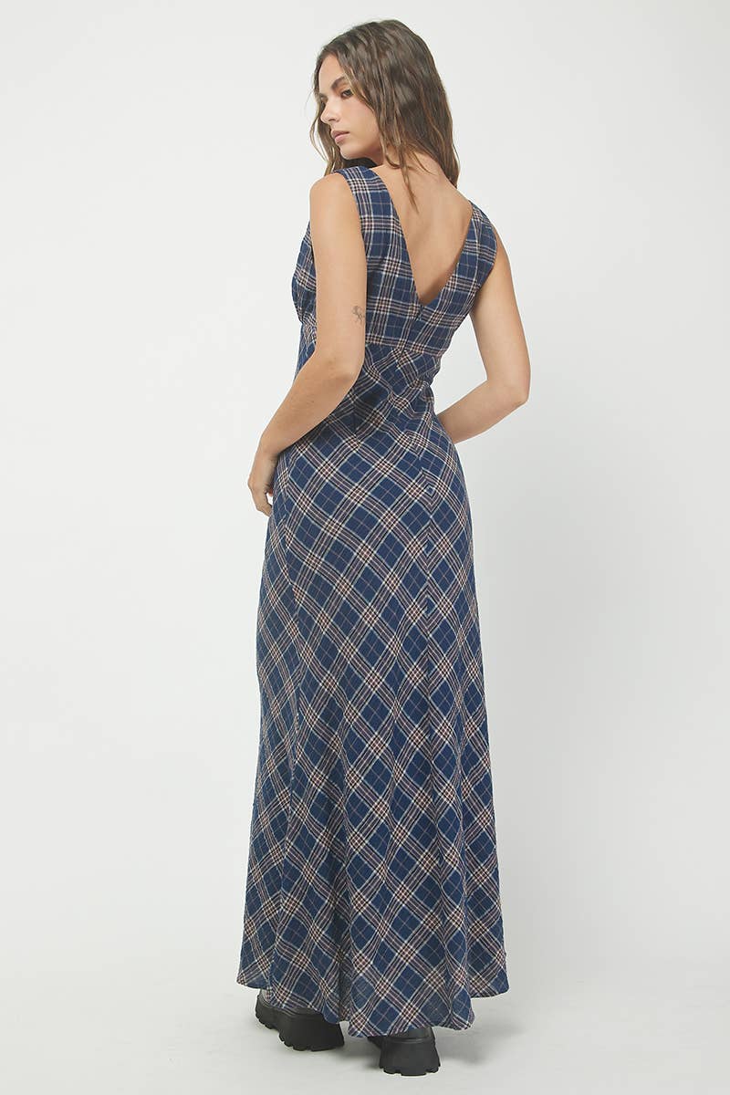 Plaid Maxi Dress