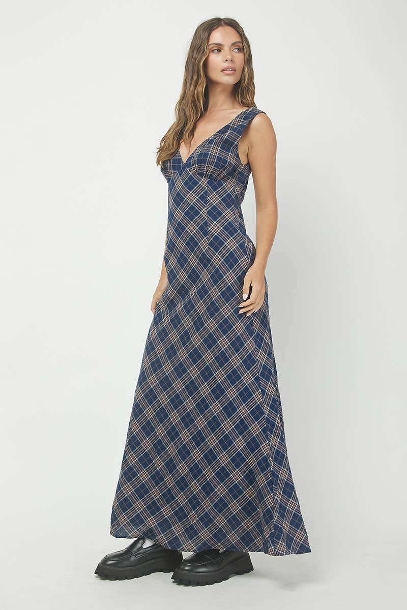 Plaid Maxi Dress