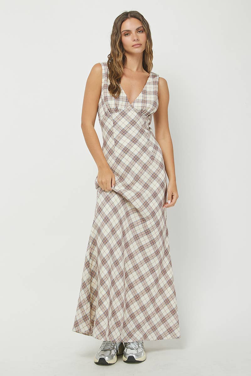 Plaid Maxi Dress