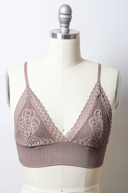 Lace Longline Seamless Bralette