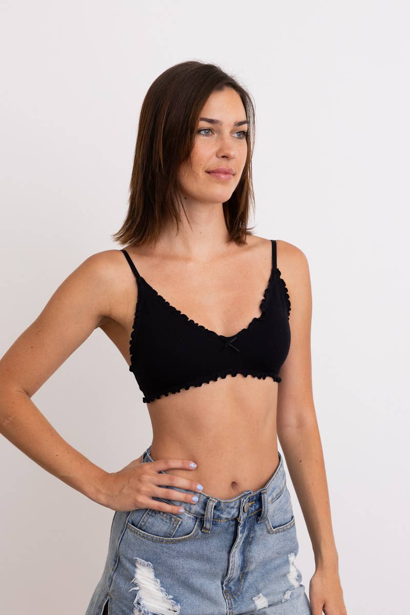 Seamless Lettuce Edge Bralette