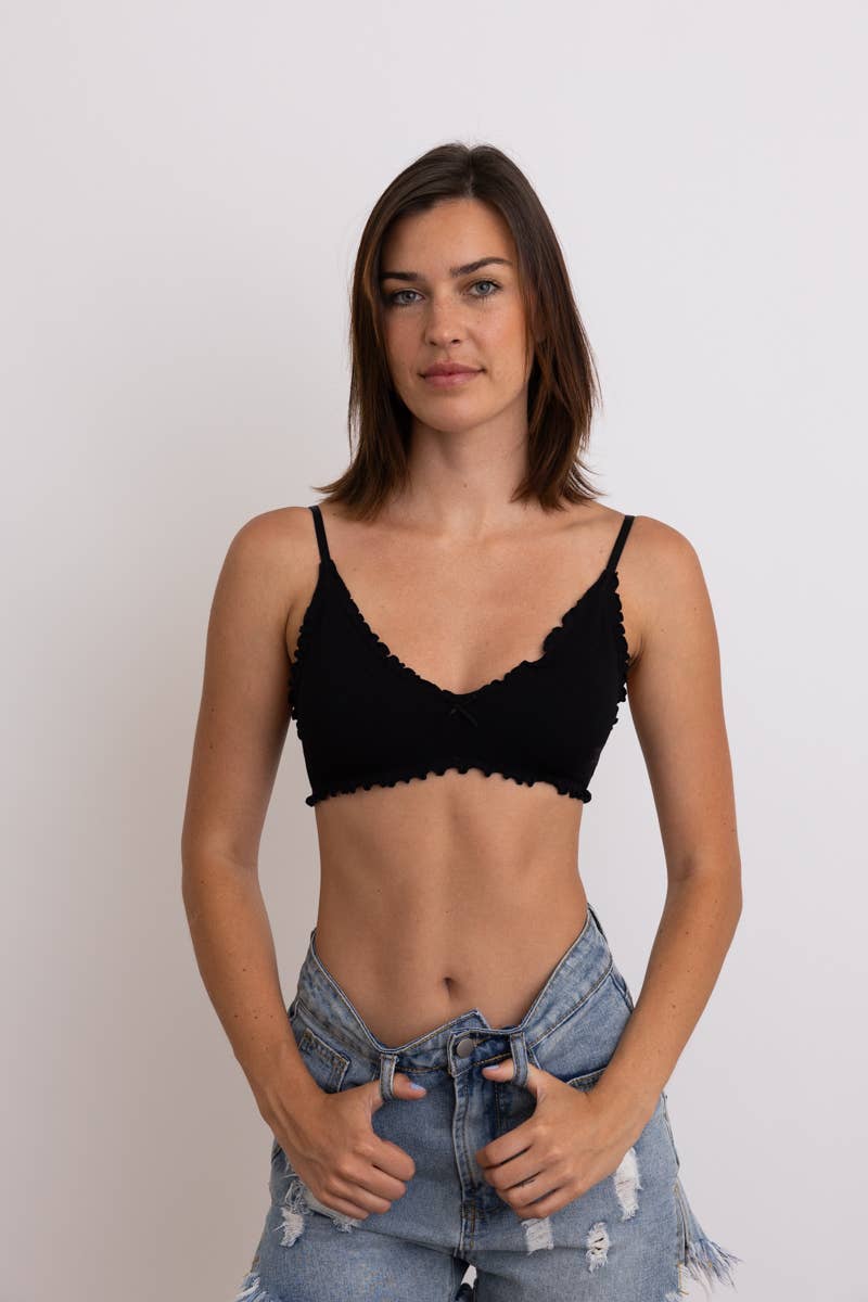 Seamless Lettuce Edge Bralette