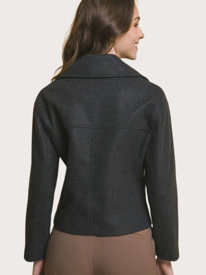 Double - Breasted Wool Jacket