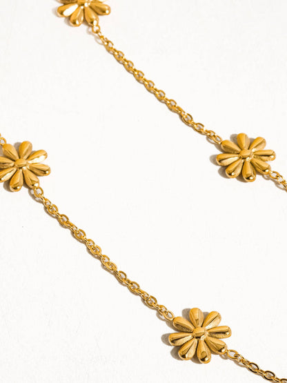 Sundown Non-Tarnish Festival Daisy Chain Necklace