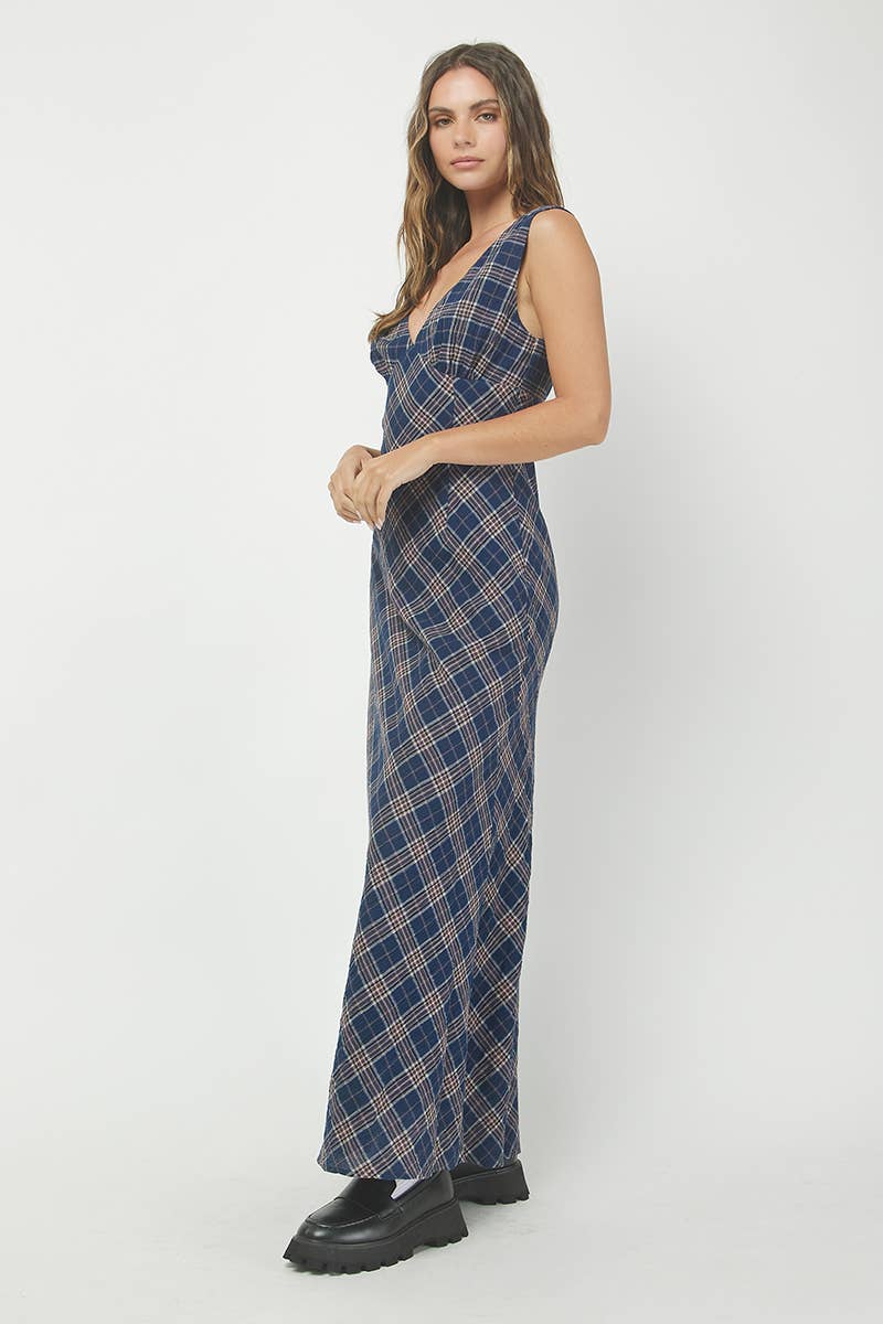 Plaid Maxi Dress