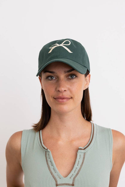 Bow Embroidered Baseball Cap