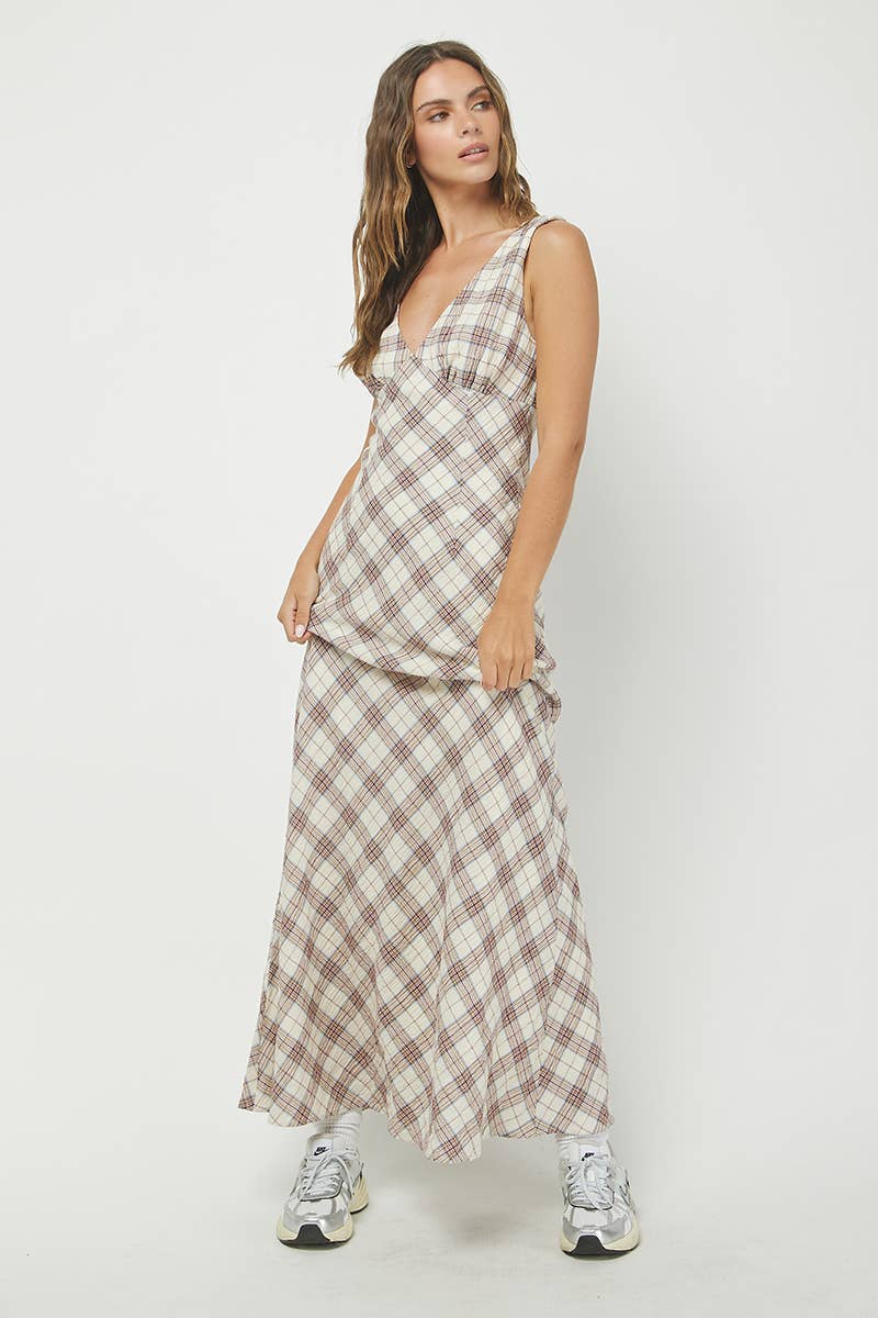 Plaid Maxi Dress