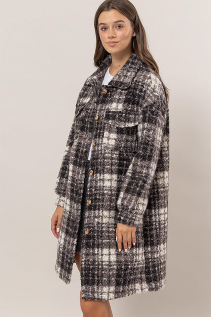 Plaid Longline Shacket