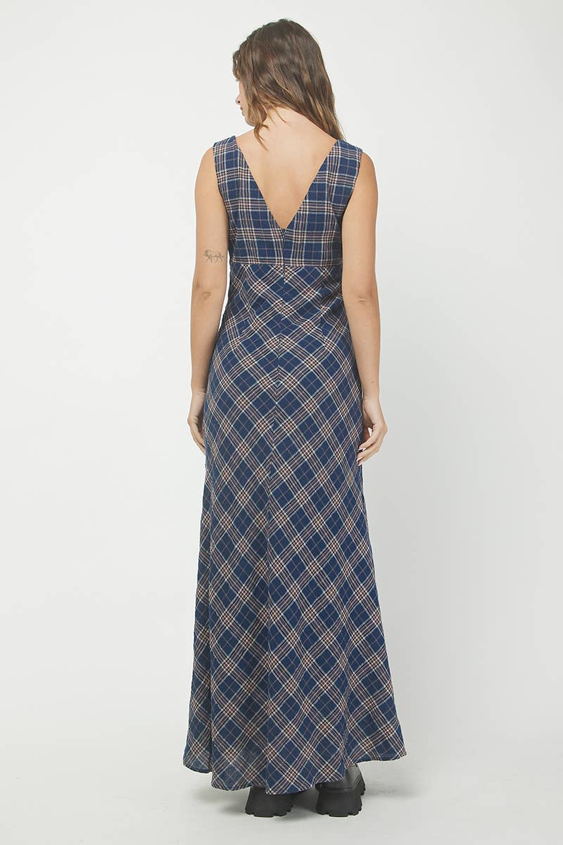 Plaid Maxi Dress