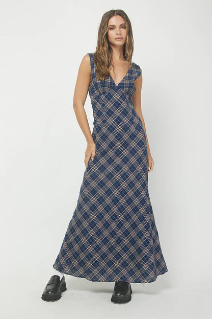 Plaid Maxi Dress