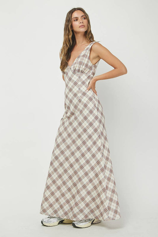 Plaid Maxi Dress