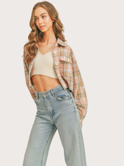 Piper Plaid Crop Shacket