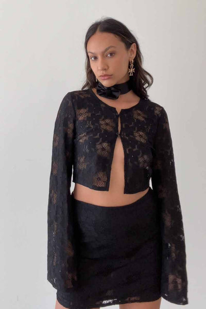 Sheer Lace Top - Basic Bee