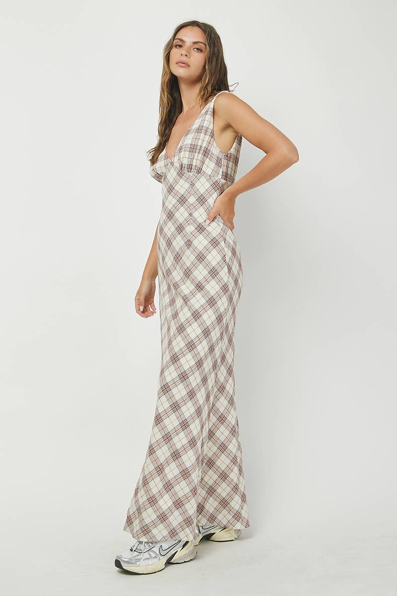 Plaid Maxi Dress