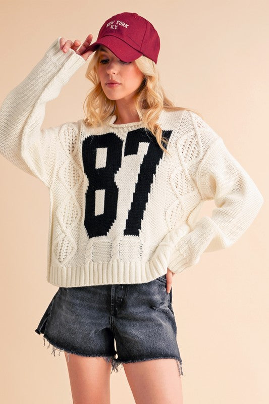 87 Cable Knit Sweater