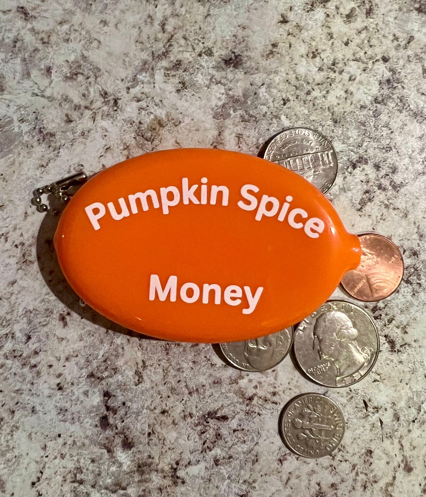 Pumpkin Spice Money Coin Pouch