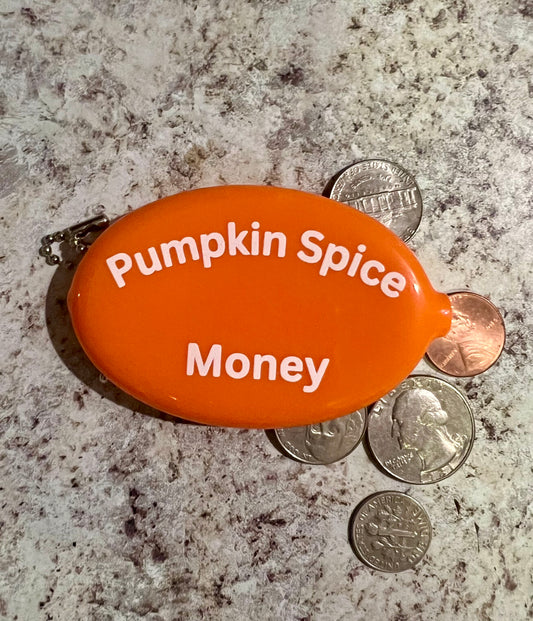 Pumpkin Spice Money Coin Pouch