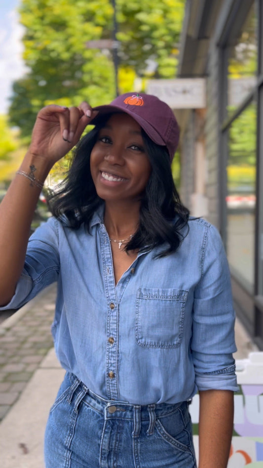 Pumpkin Baseball Cap