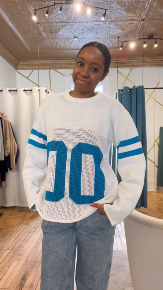 Preorder:  Detroit Game Day Mesh Sweater