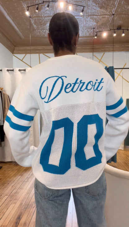 Preorder:  Detroit Game Day Mesh Sweater