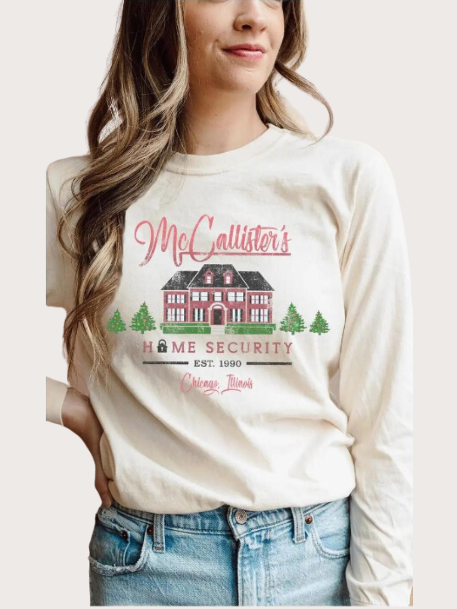 McCallisters Home Security Movie Long Sleeve Tee - Basic Bee