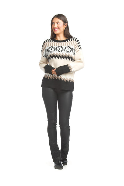 Geo Print Sweater