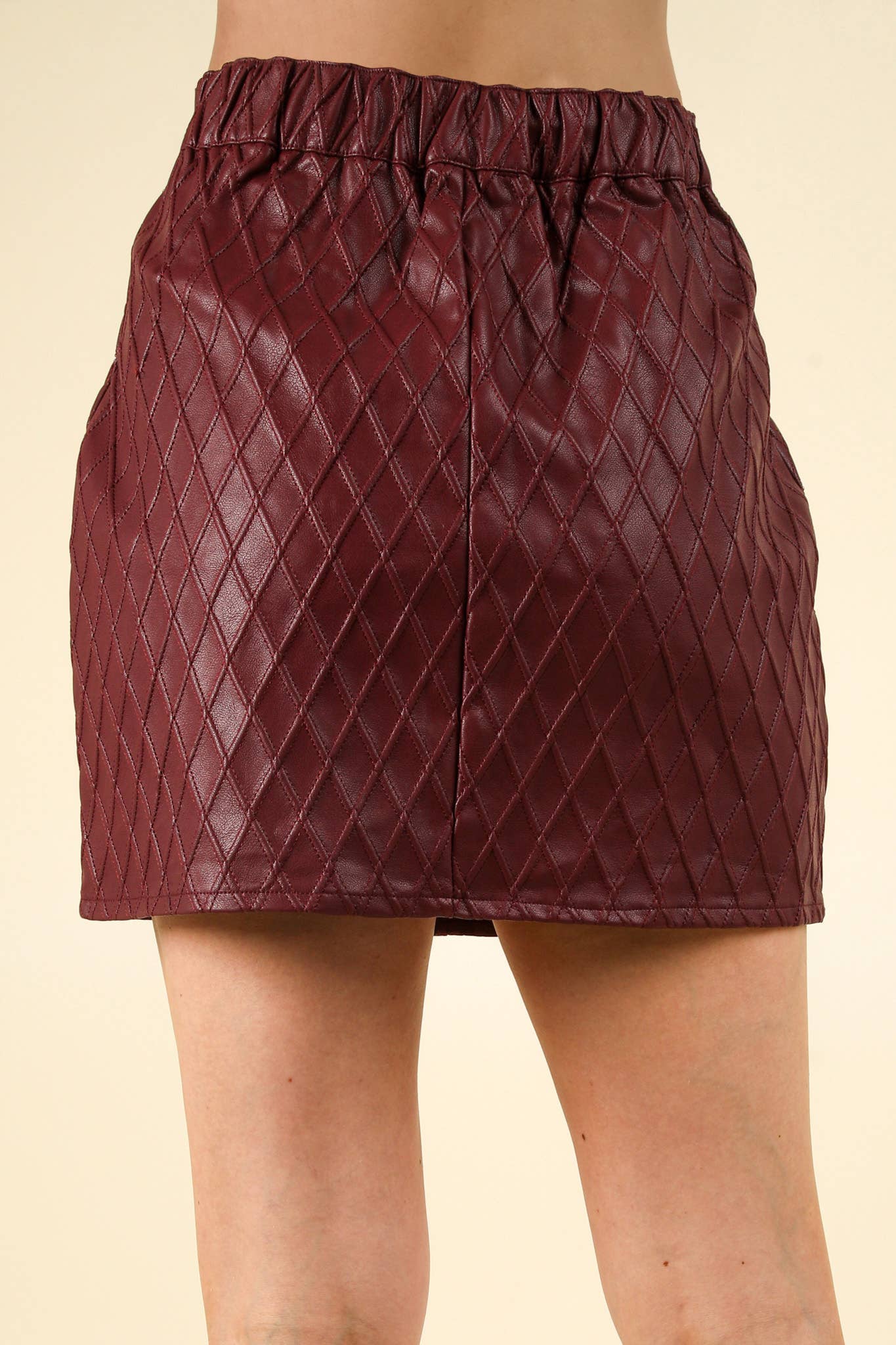 Textured Faux Leather Mini